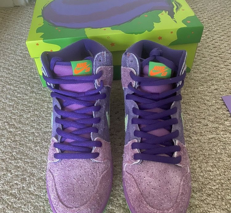 Nike Sb Dunk High Pro Reverse Purple Skunk 316 420