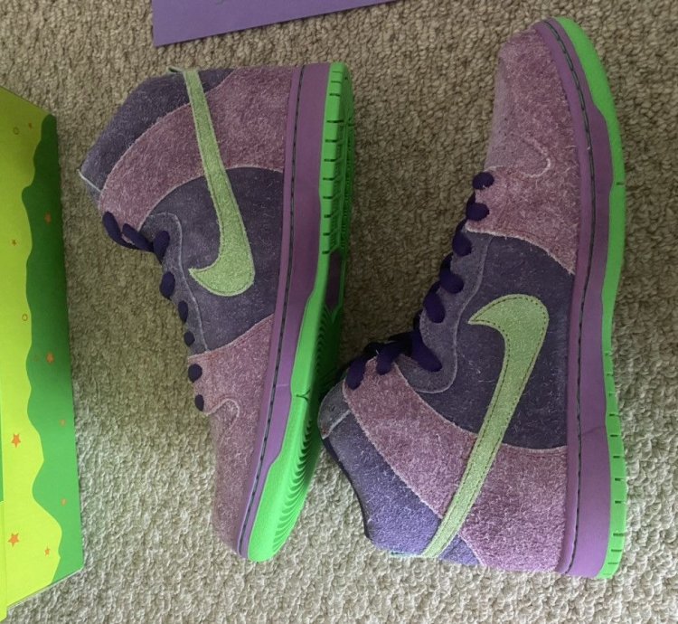 Nike Sb Dunk High Pro Reverse Purple Skunk 316 420