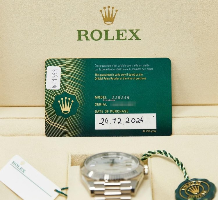 Rolex Day-date 40 White Gold Mop Diamond Dial On Presidential Complete Set Unworn 2024