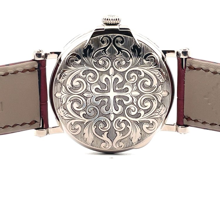 Patek Philippe Perpetual Calendar 38mm Engraved Retrograde Perpetual Calendar White Gold