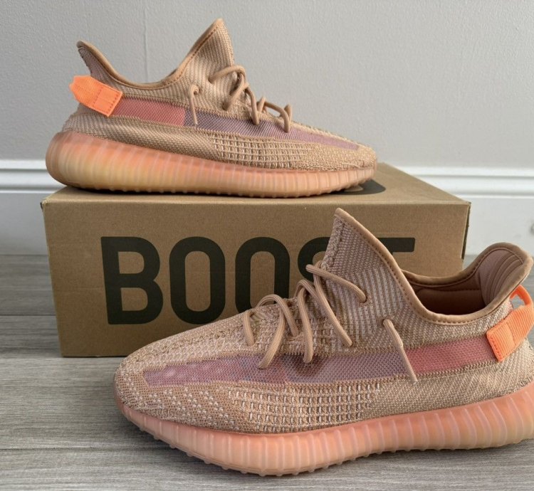 2019 Men Adidas Yeezy Boost 350 V2 Eg7490 Clay Sz 12 Used