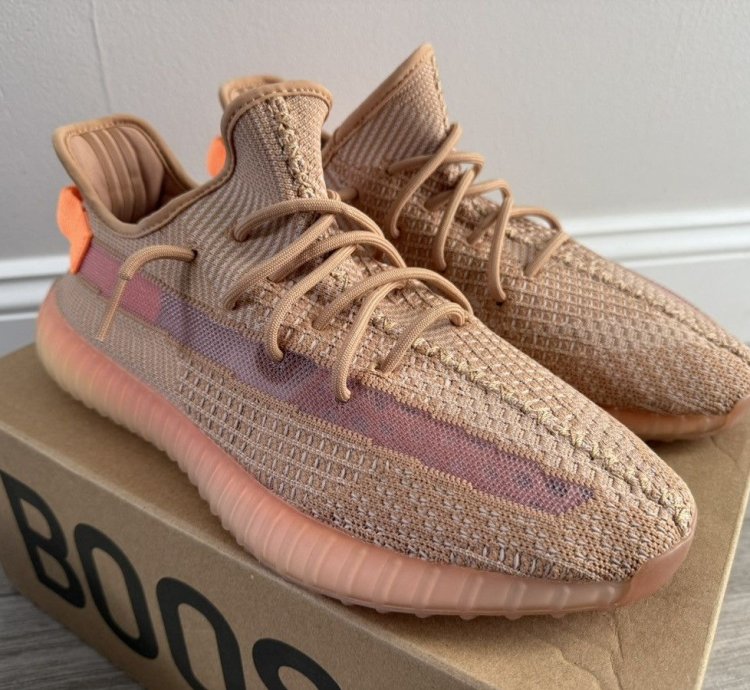 2019 Men Adidas Yeezy Boost 350 V2 Eg7490 Clay Sz 12 Used