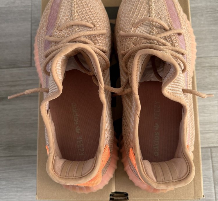 2019 Men Adidas Yeezy Boost 350 V2 Eg7490 Clay Sz 12 Used