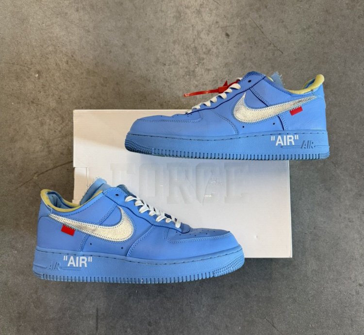 2019 Nike Air Force 1 Low Off-white Mca University Blue