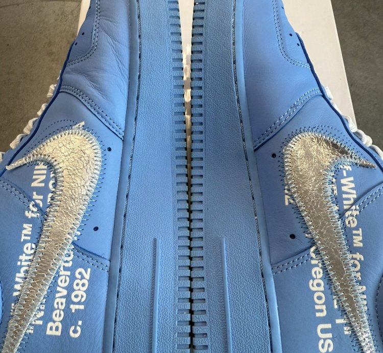 2019 Nike Air Force 1 Low Off-white Mca University Blue