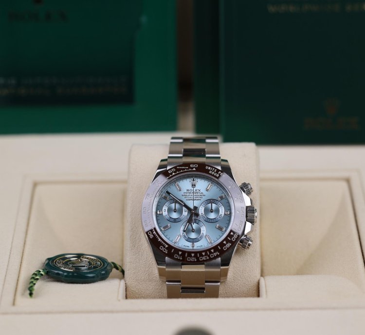 Rolex Daytona Platin Baguette Dia Dial - 2022 - Lc100 - Neu Ungetragen - Fullset