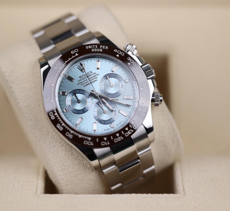 Rolex Daytona Platin Baguette Dia Dial - 2022 - Lc100 - Neu Ungetragen - Fullset