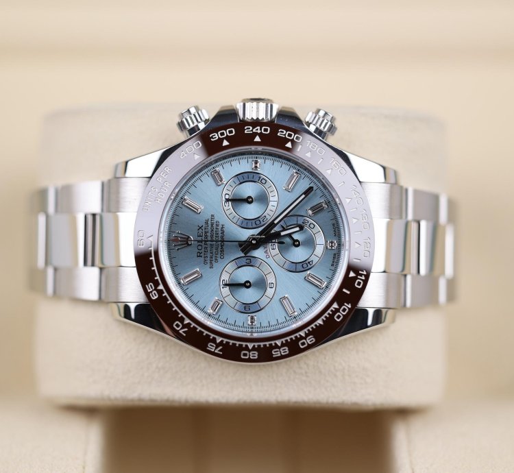 Rolex Daytona Platin Baguette Dia Dial - 2022 - Lc100 - Neu Ungetragen - Fullset