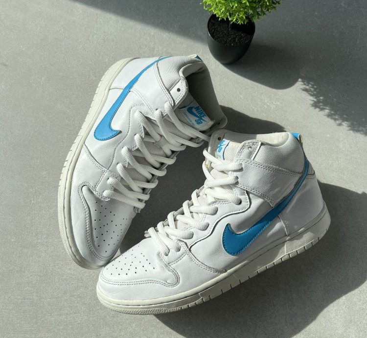 Nike Sb Dunk High Richard Mulder 10 Us 44 Eu White Blue