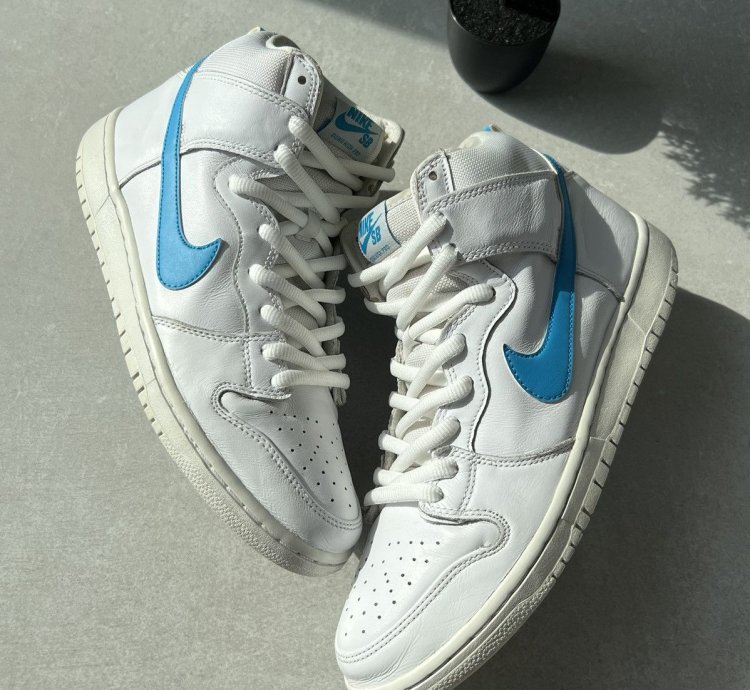 Nike Sb Dunk High Richard Mulder 10 Us 44 Eu White Blue