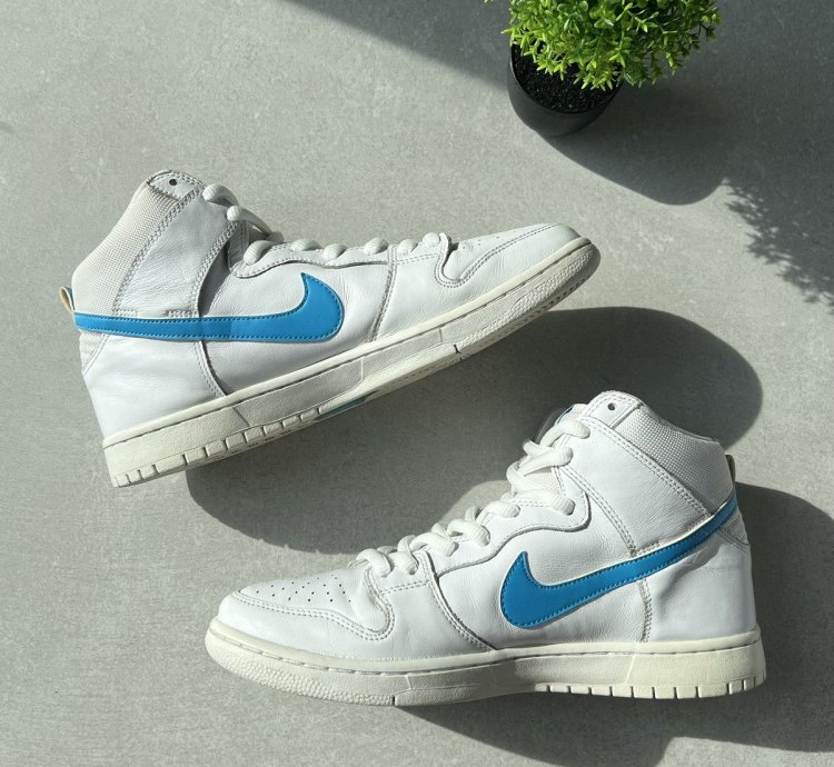 Nike Sb Dunk High Richard Mulder 10 Us 44 Eu White Blue