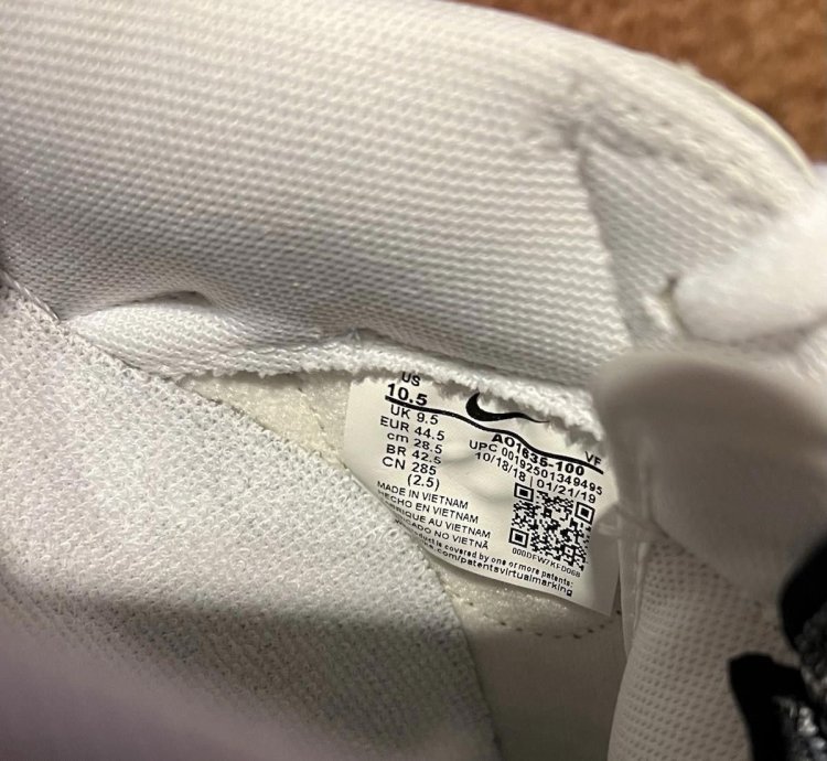 2019 Nike Men Air Force 1 Ivory Snake Ao1635-100 Us10 5