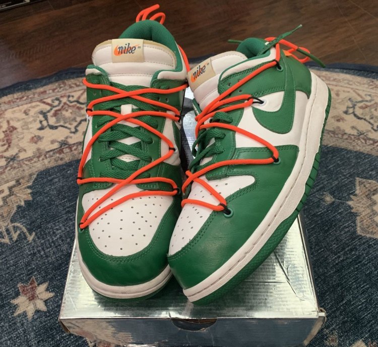 2019 Off White Nike Dunk Low Pine Green