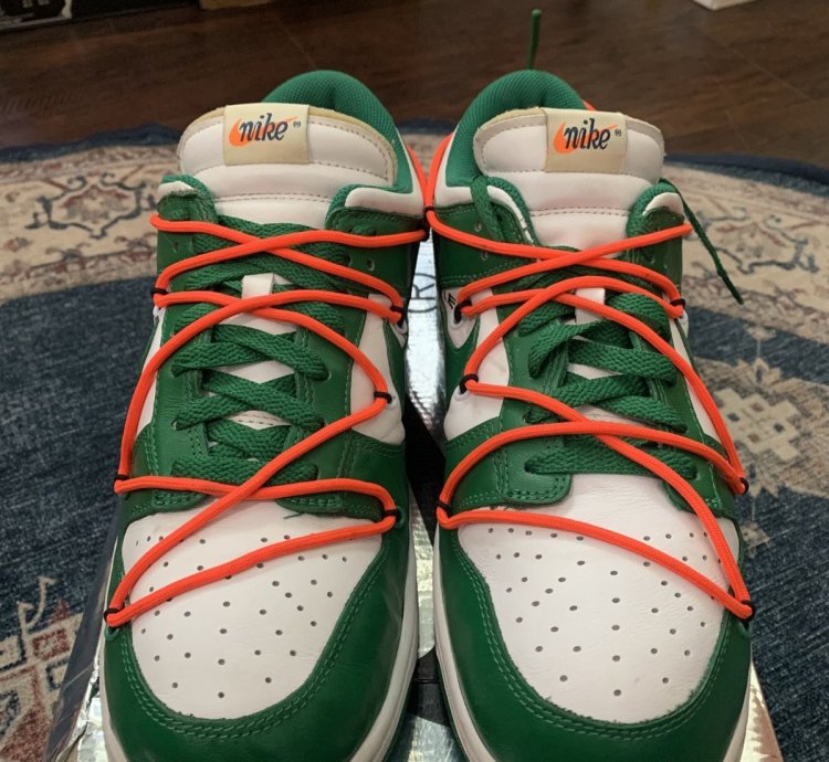 2019 Off White Nike Dunk Low Pine Green
