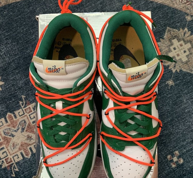 2019 Off White Nike Dunk Low Pine Green