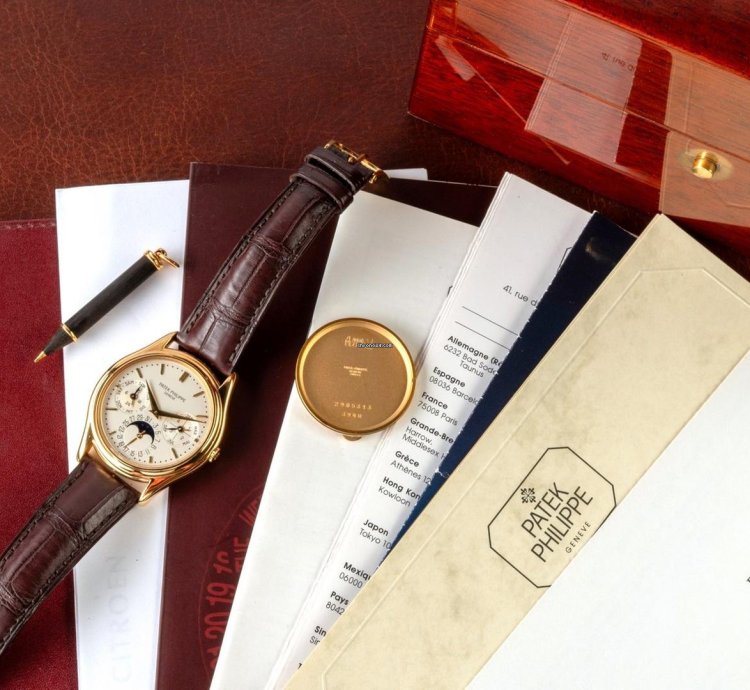 Patek Philippe Perpetual Calendar 3940j Perpetual Calendar german Dial Configuration Full Set From Huber Munich 1992