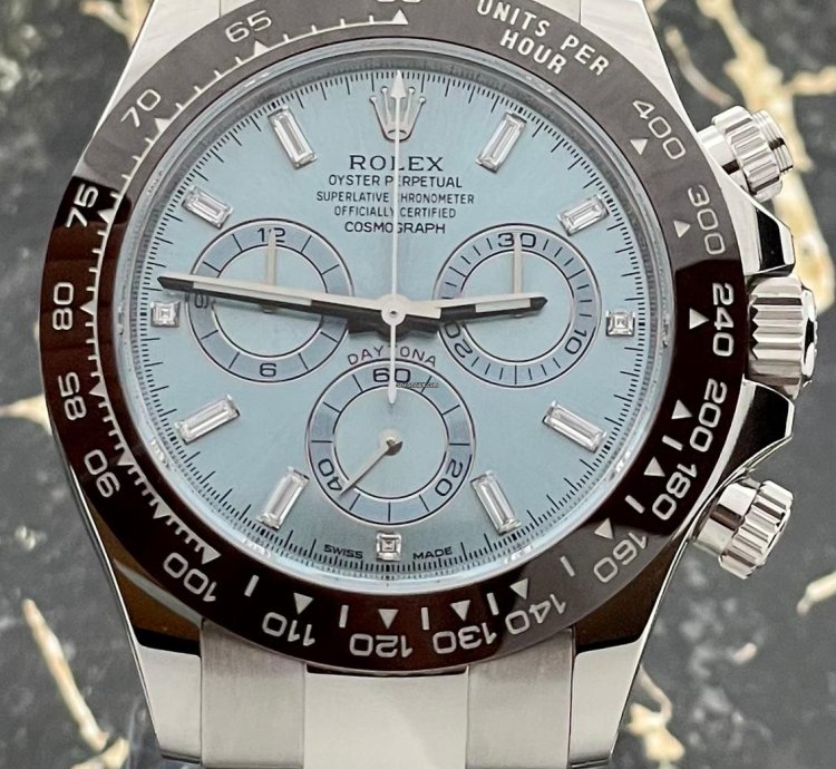 Rolex Daytona Platinum - 116506-0002 - Baguette Dial - New 2021