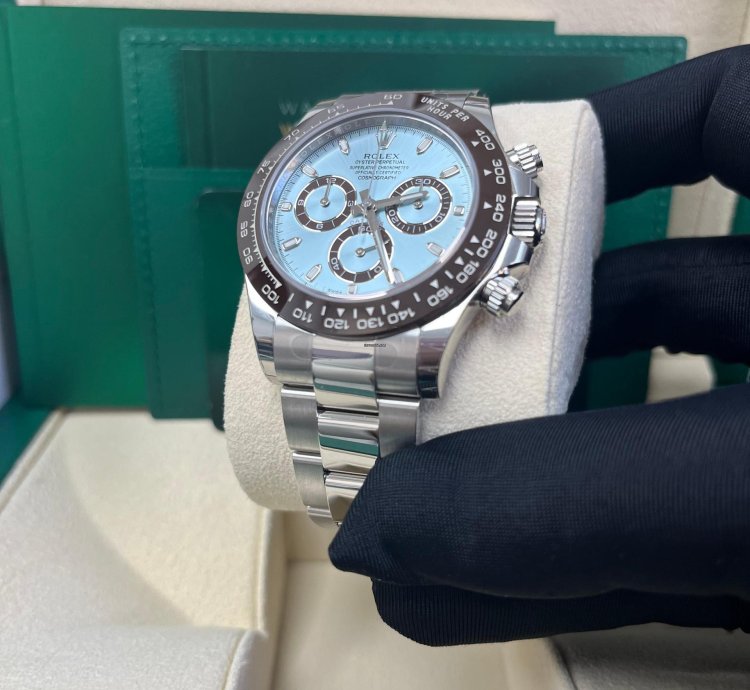 Rolex Daytona Platinum 40mm Ice Blue Index Dial