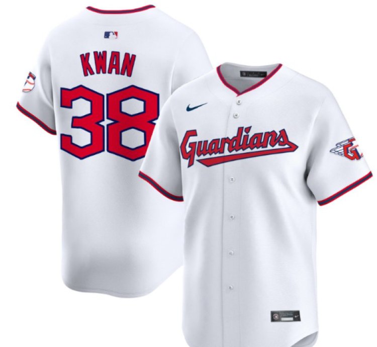 Steven Kwan Jersey 38 Cleveland Guardians 2025 Vapor Premier Limited All Stitched White