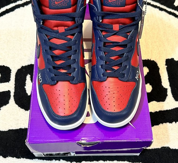 Nike Sb Dunk High Supreme By Any Means Navy