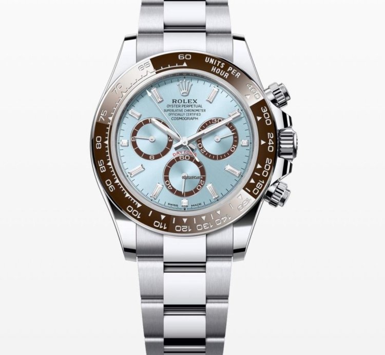 Rolex Daytona Platinum Baguette Diamond Dial Unworn