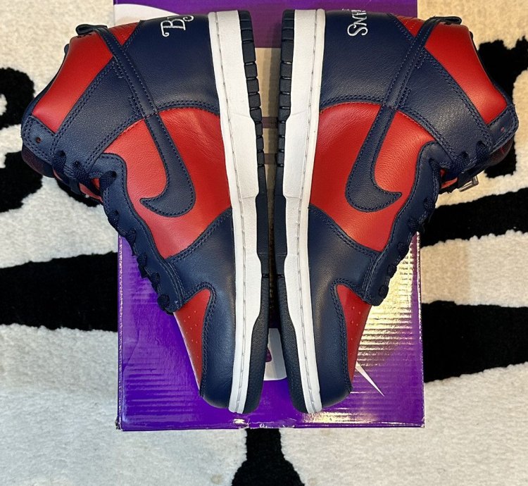 Nike Sb Dunk High Supreme By Any Means Navy