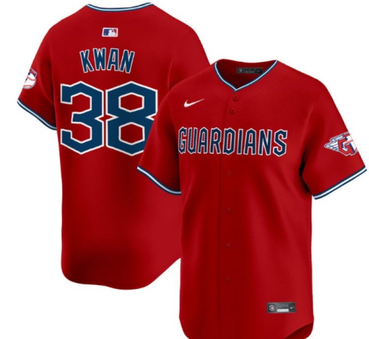 Steven Kwan Jersey 38 Cleveland Guardians 2025 Vapor Premier Limited All Stitched Red