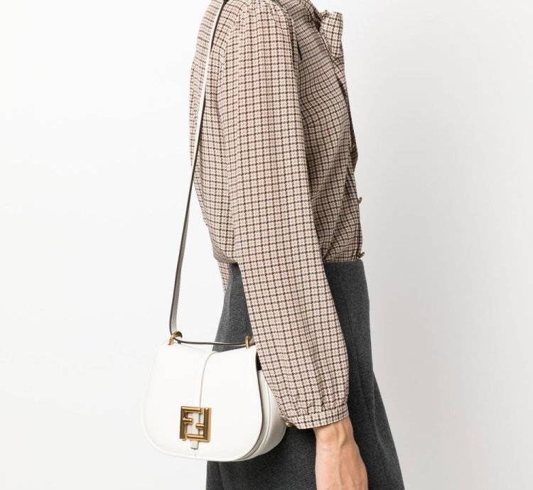Fendi Small Cmon Leather Crossbody Bag
