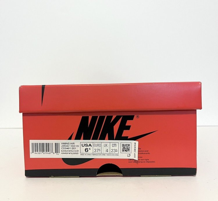 2020 Nike Air Jordan 1 Retro Hi Silver Toe Cd0461 001 Vnds