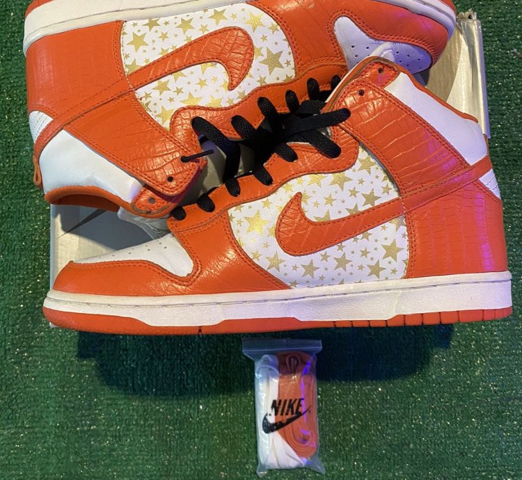 Nike Sb Dunk High Supreme Orange
