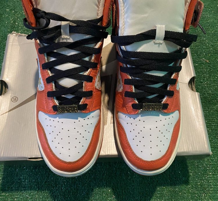 Nike Sb Dunk High Supreme Orange