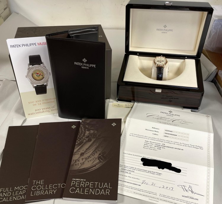 Patek Philippe Perpetual Calendar 39mm Rose Gold Ref 5327r-001