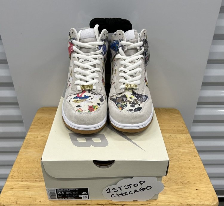 Nike Sb Dunk High Supreme Rammellzee Size 10 5 Fw23 New