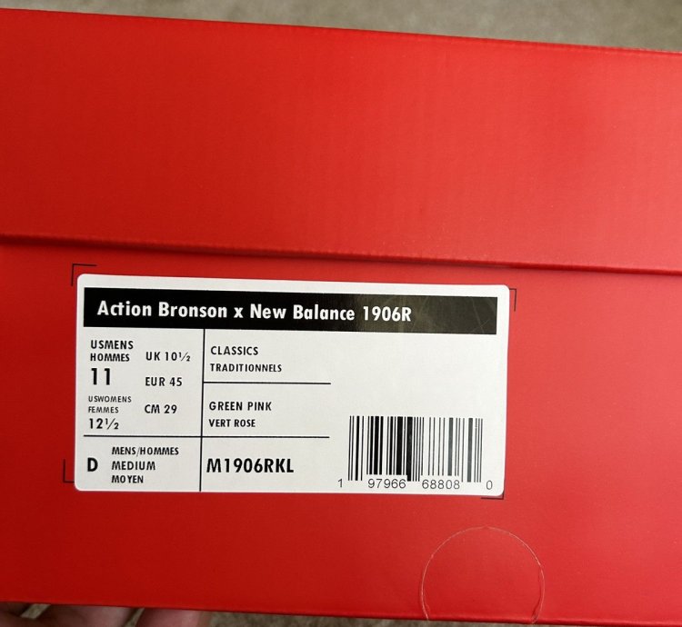 Action Bronson New Balance 1906r Rosewater In Hand Sz 11