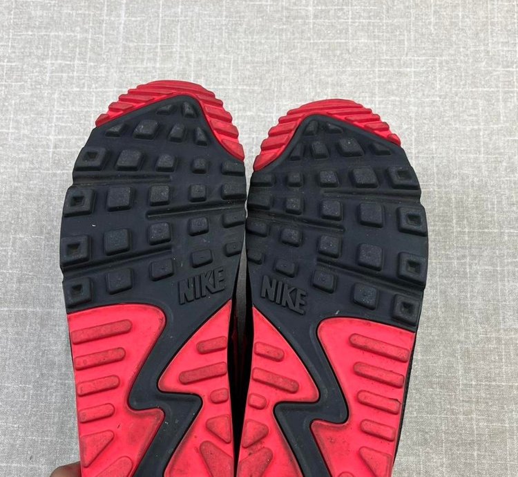 2020 Nike Undefeated Air Max 90 Black Solar Red