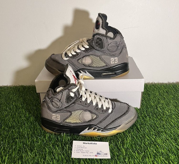 Jordan 5 Off White Muslin Size 7 5
