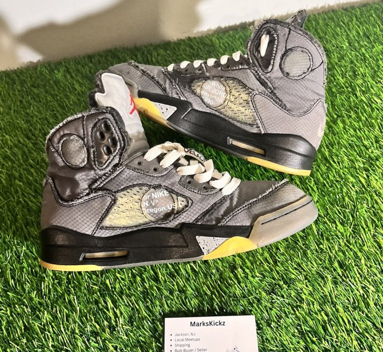 Jordan 5 Off White Muslin Size 7 5