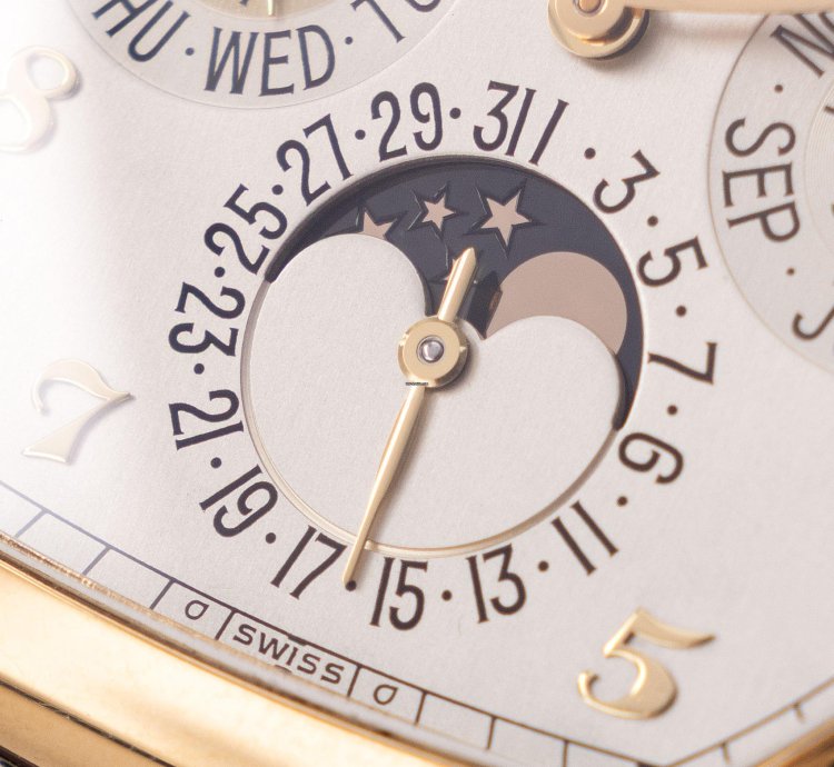 Patek Philippe Perpetual Calendar 5040j In 18k Yellow Gold Tonneau Case With Box And Papers