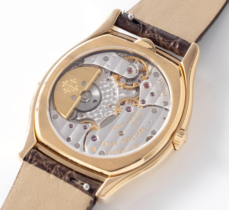 Patek Philippe Perpetual Calendar 5040j In 18k Yellow Gold Tonneau Case With Box And Papers