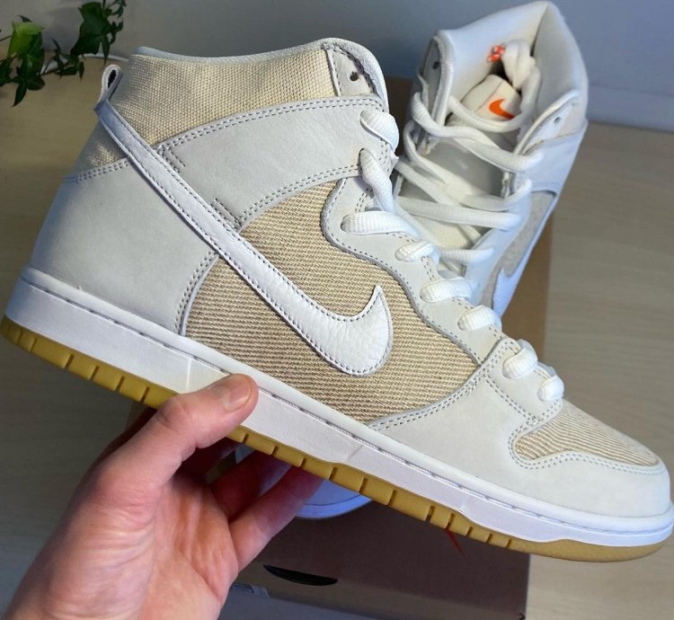 Nike Sb Dunk High Unbleached Natural