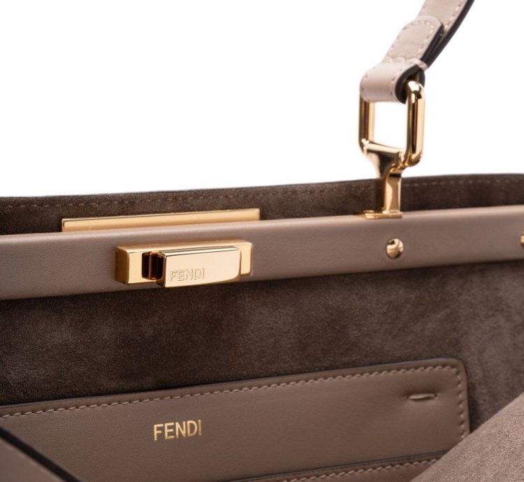 Fendi Large Peekaboo Soft Tote Bag