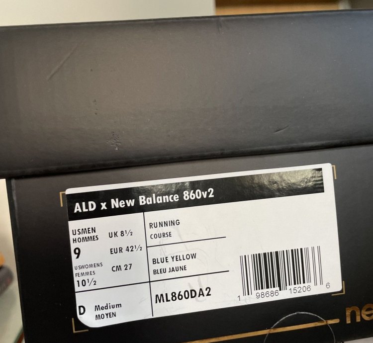 Aim Leon Dore 860v2 Blue Yellow