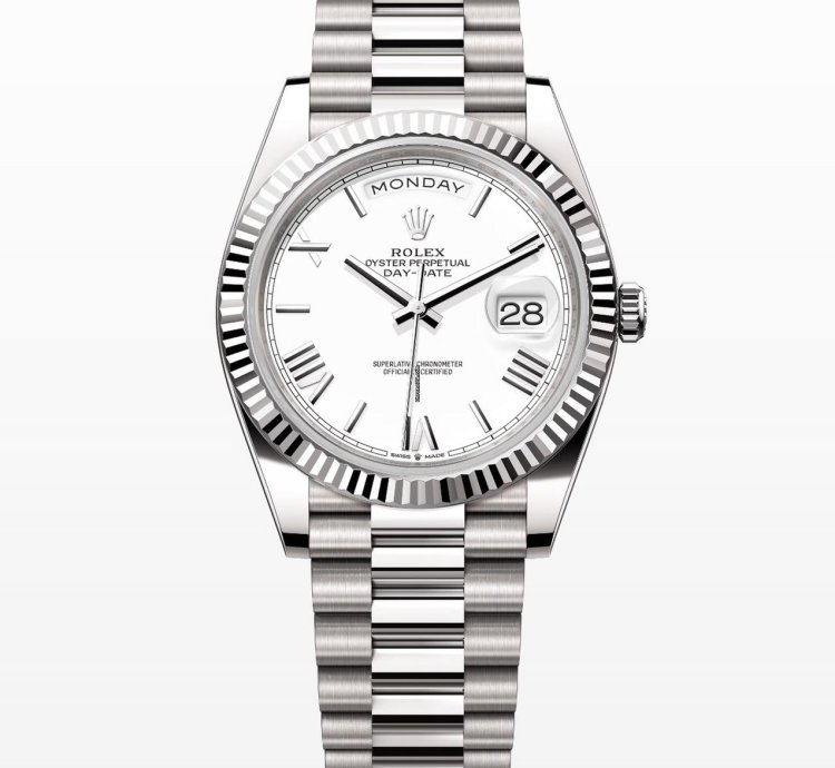 Rolex Day-date 40 White Roman Dial Unworn