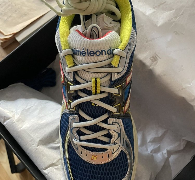 Aim Leon Dore 860v2 Blue Yellow