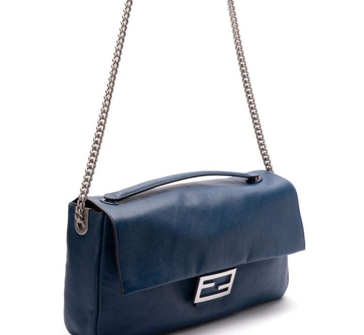 Fendi Leather Baguette Shoulder Bag