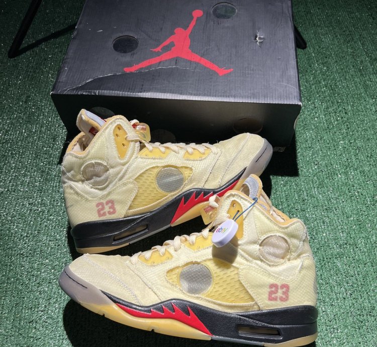 Jordan 5 Off White Sail Size 13