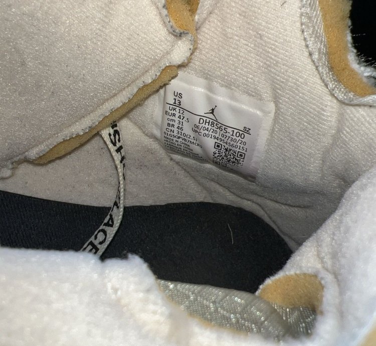 Jordan 5 Off White Sail Size 13