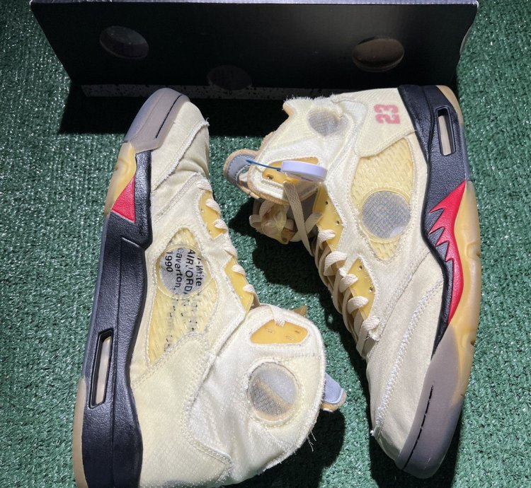 Jordan 5 Off White Sail Size 13