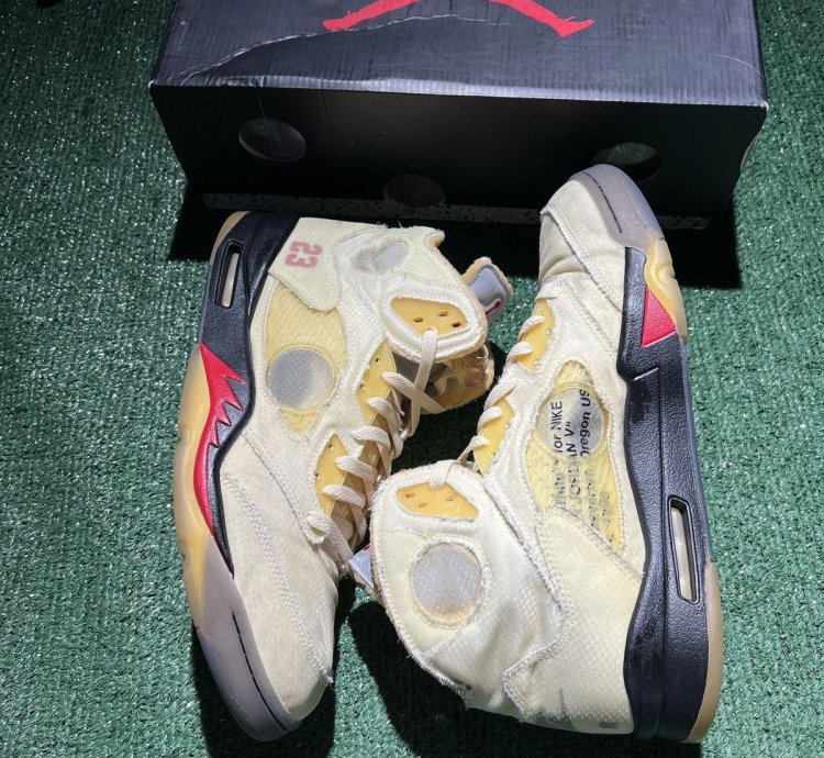 Jordan 5 Off White Sail Size 13