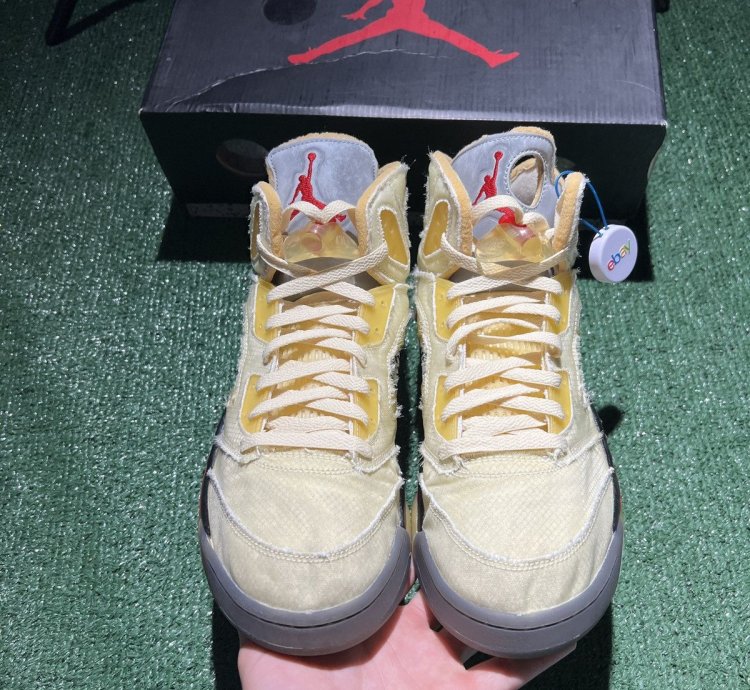 Jordan 5 Off White Sail Size 13